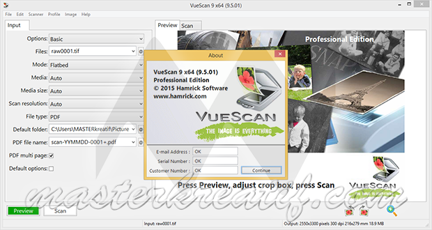 VueScan + x64 9.8.12 instaling